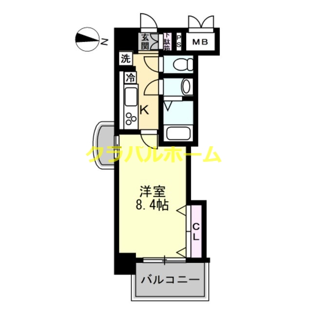 6階の間取り図