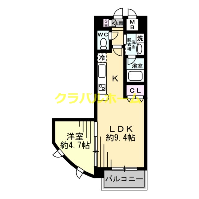 4階の間取り図