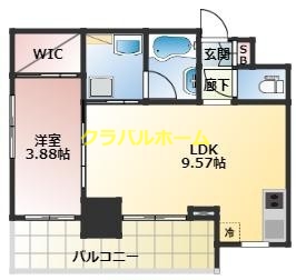 6階の間取り図