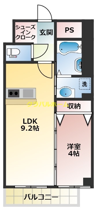 2階の間取り図