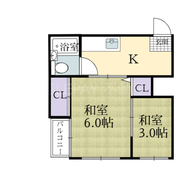 2階の間取り図