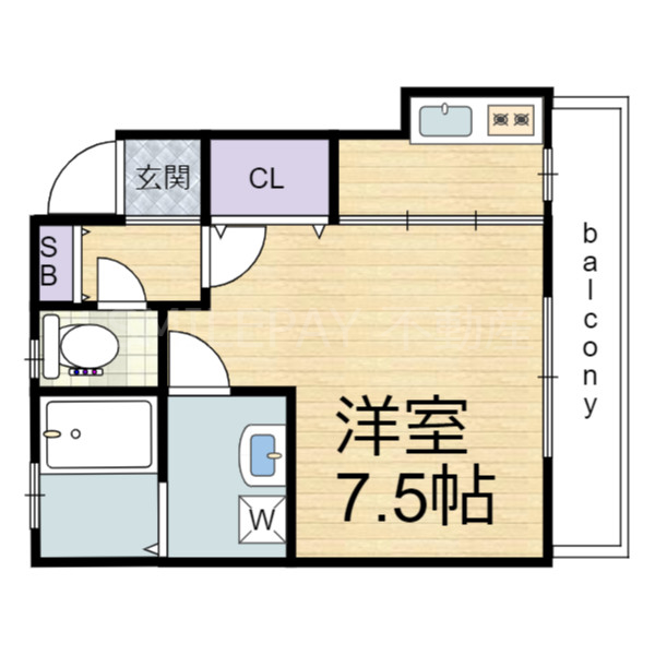 2階の間取り図