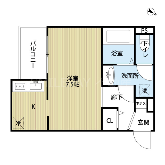 1階の間取り図