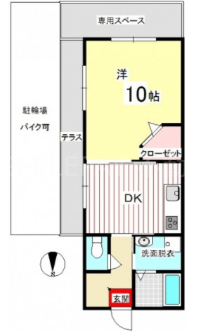 1階の間取り図