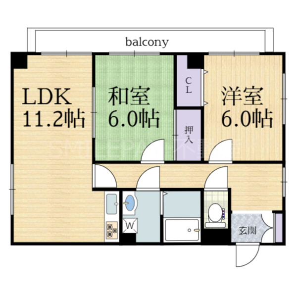 2階の間取り図