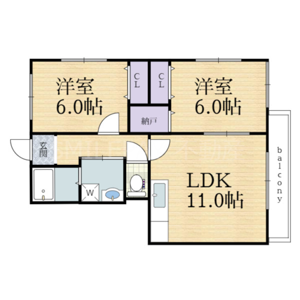 1階の間取り図