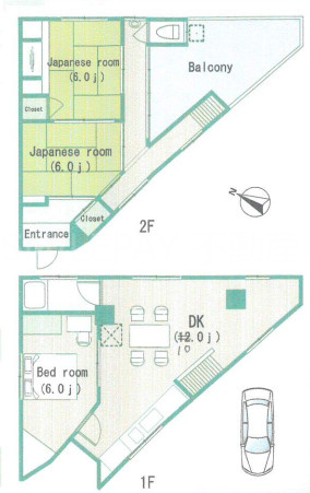 2階の間取り図