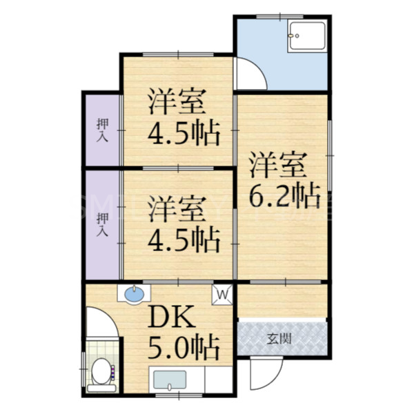 1階の間取り図