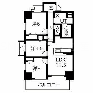 2階の間取り図