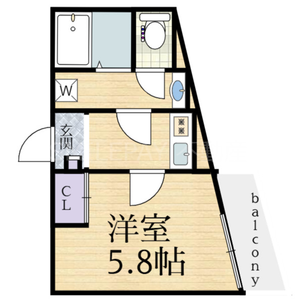 2階の間取り図