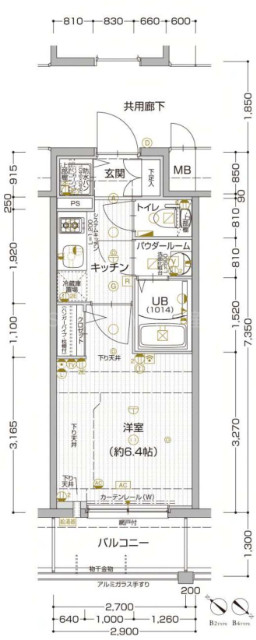 4階の間取り図