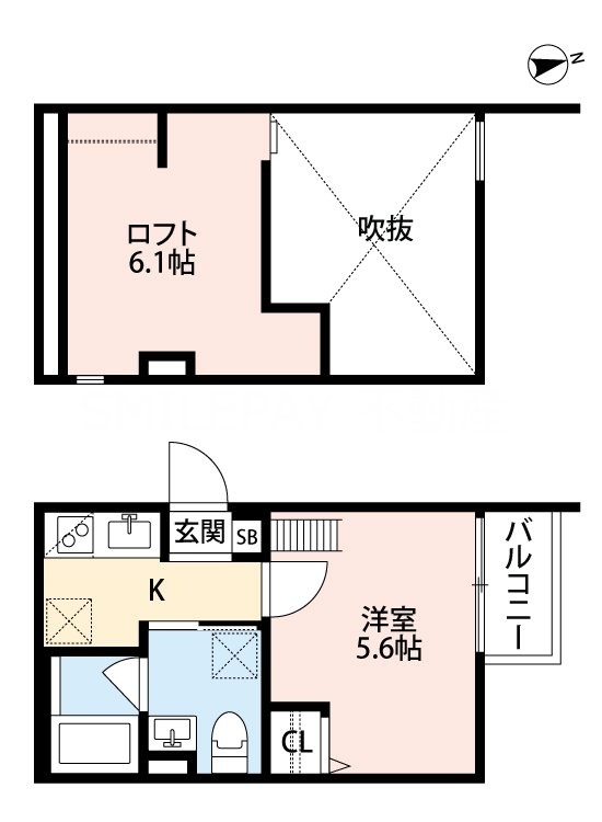 2階の間取り図