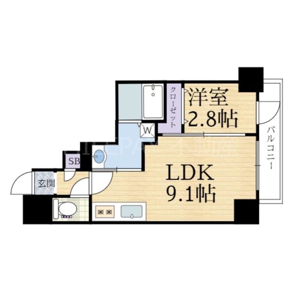 4階の間取り図