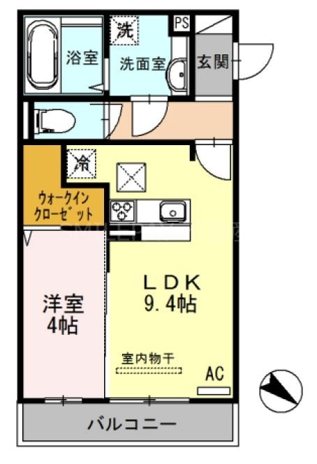 1階の間取り図