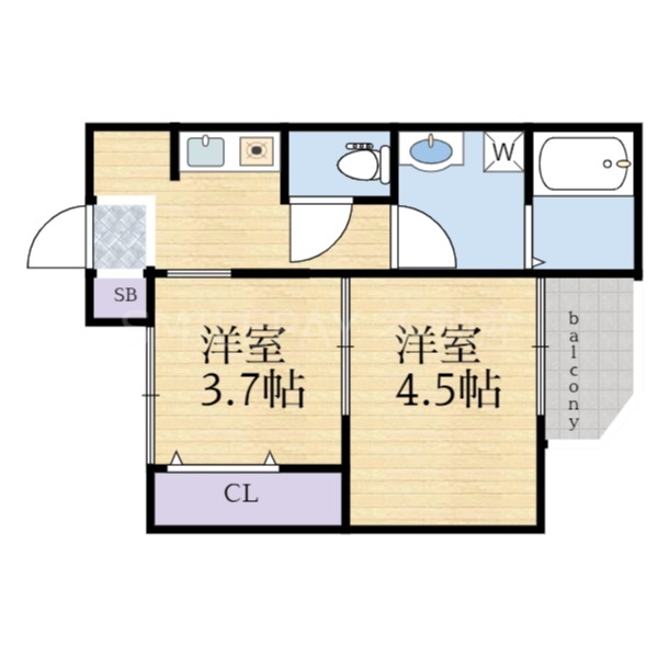 1階の間取り図