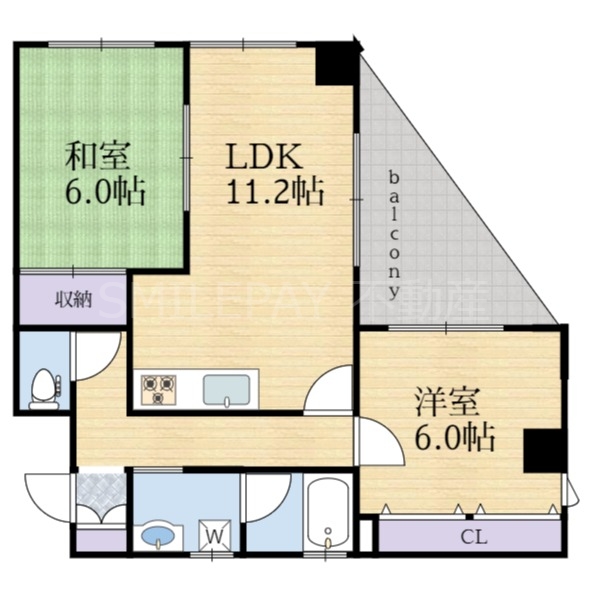 6階の間取り図