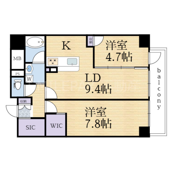 1階の間取り図