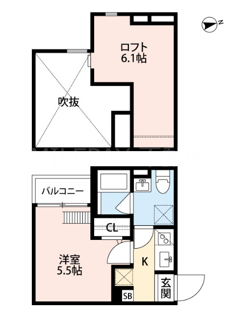 2階の間取り図