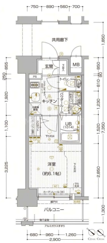 9階の間取り図