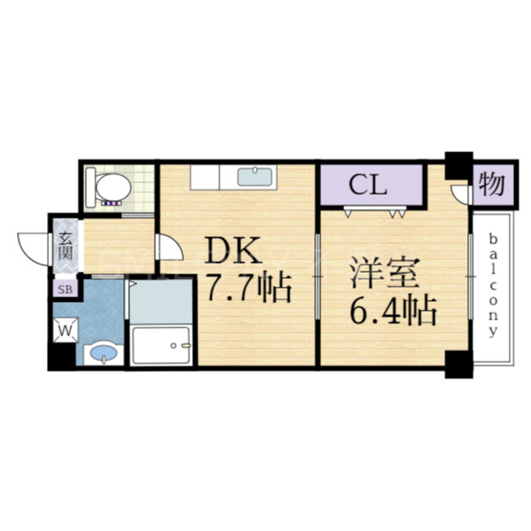 4階の間取り図