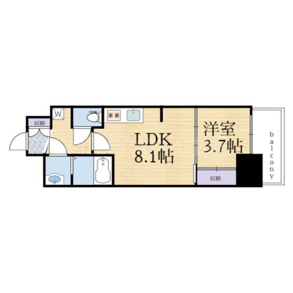 4階の間取り図