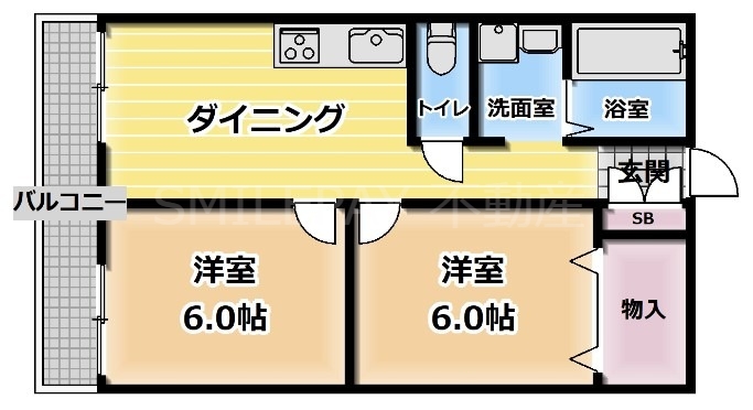 2階の間取り図