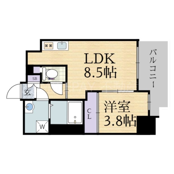 2階の間取り図