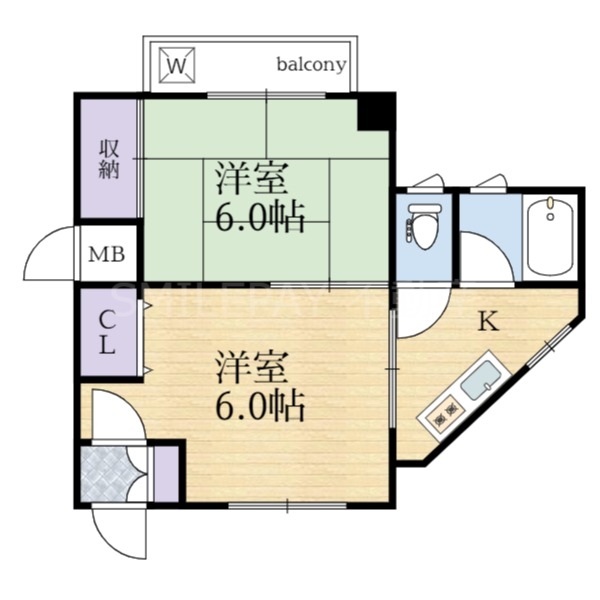 6階の間取り図