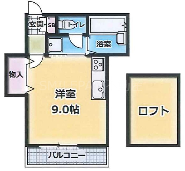 2階の間取り図