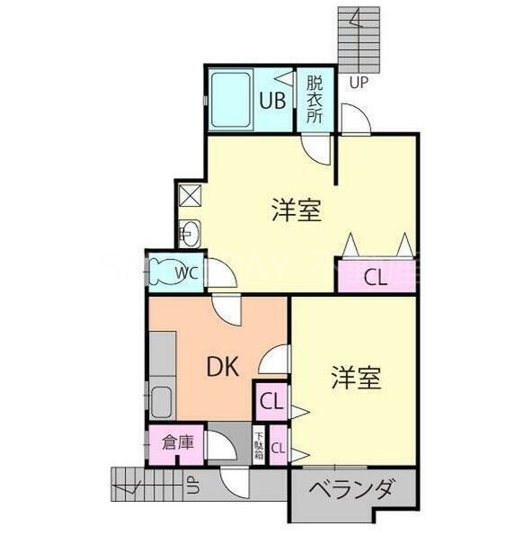 1階の間取り図
