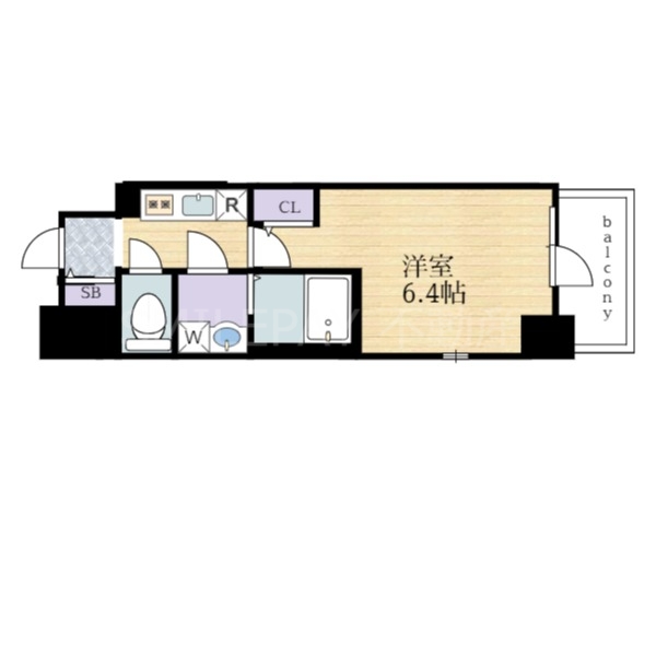 8階の間取り図