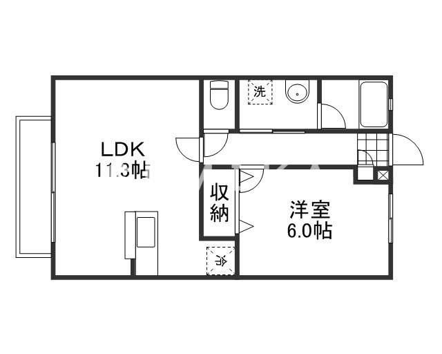 2階の間取り図