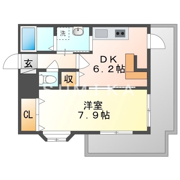 3階の間取り図