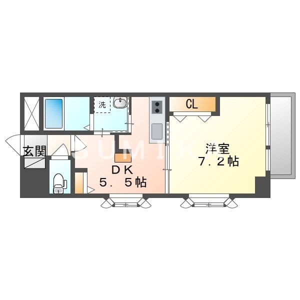 2階の間取り図