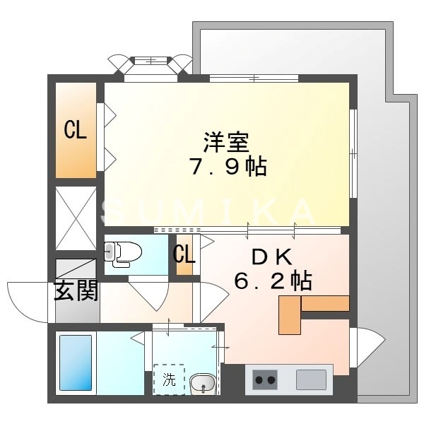 5階の間取り図