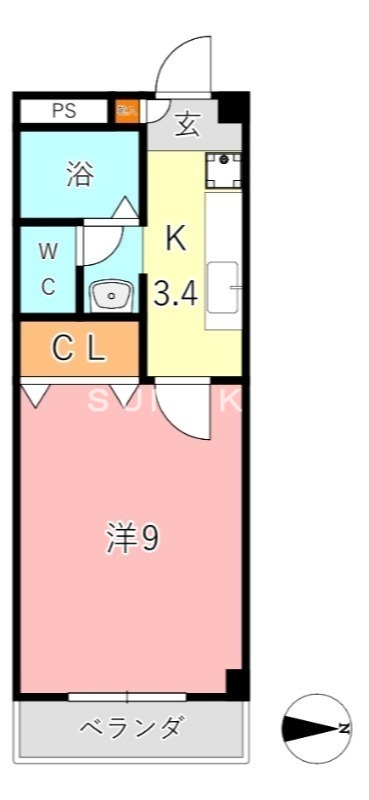 3階の間取り図