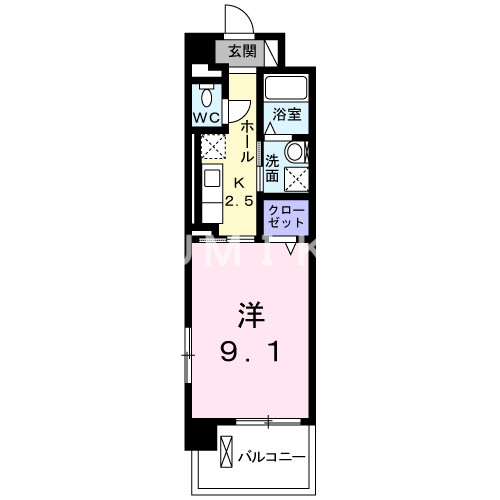 1階の間取り図
