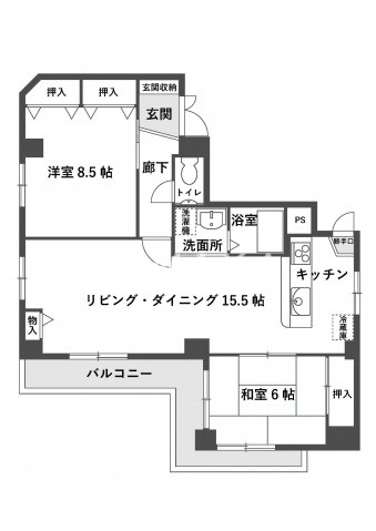 6階の間取り図