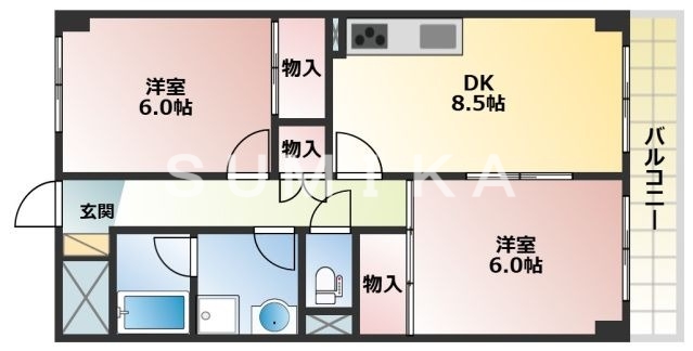 7階の間取り図
