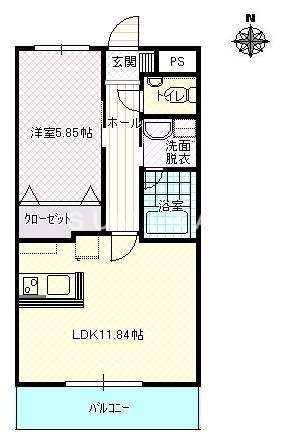 2階の間取り図
