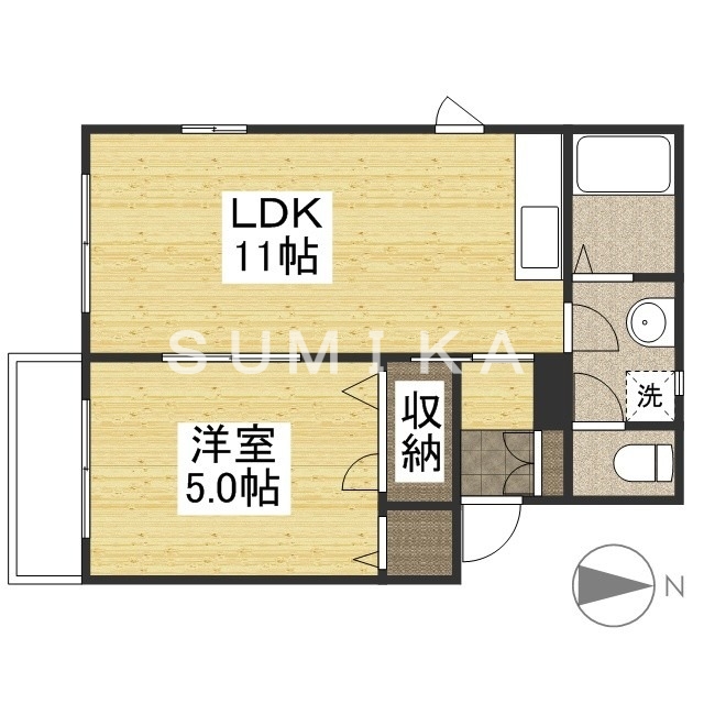 1階の間取り図