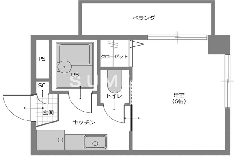 4階の間取り図