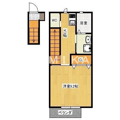 2階の間取り図