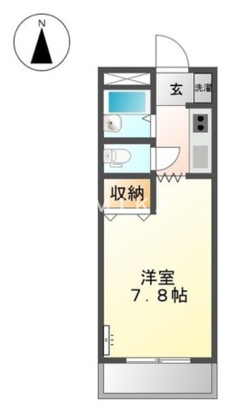 1階の間取り図