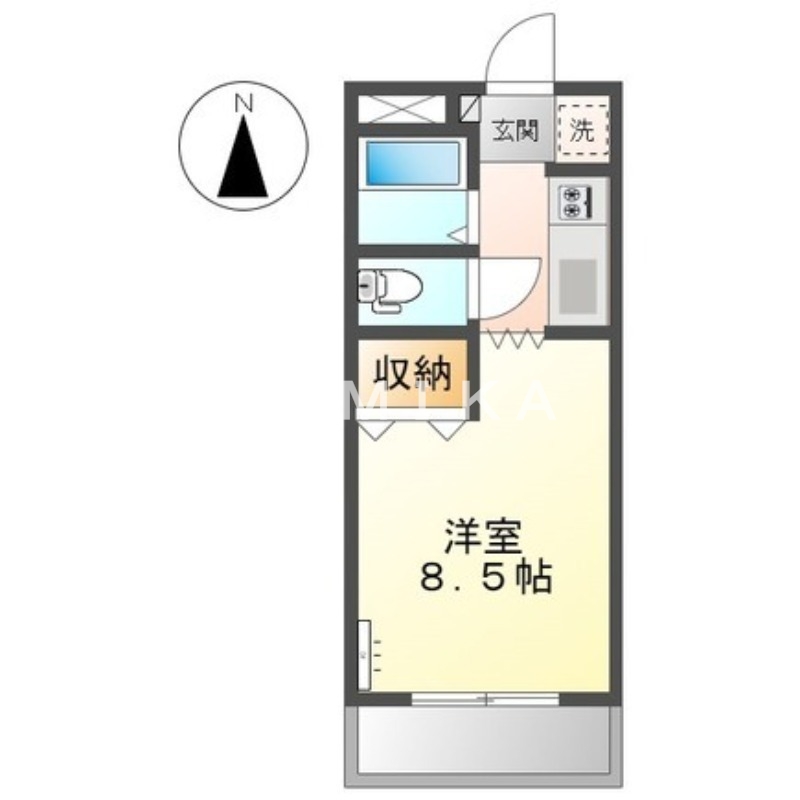 2階の間取り図