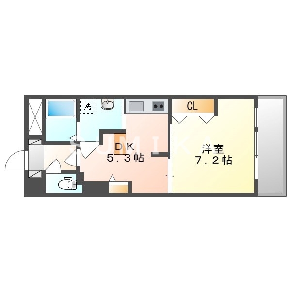 6階の間取り図