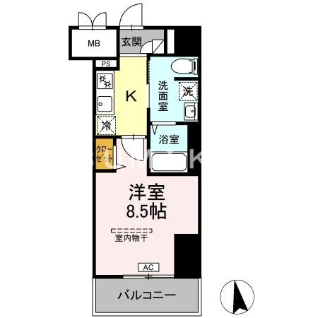 8階の間取り図