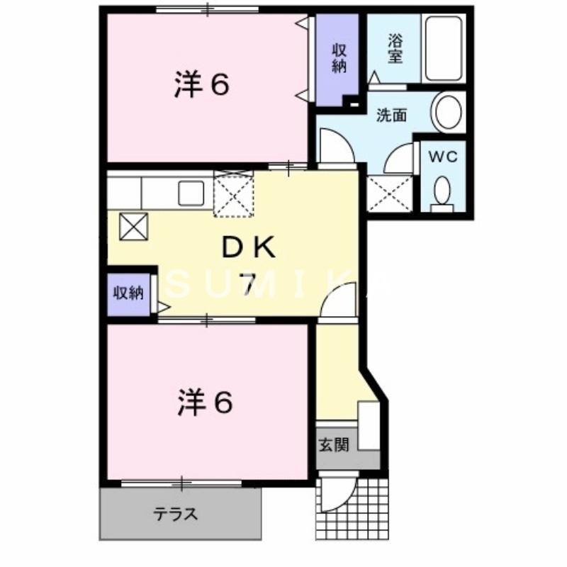 1階の間取り図