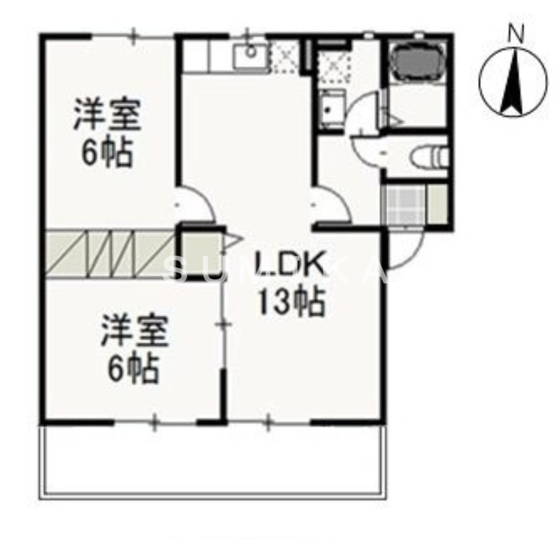 1階の間取り図