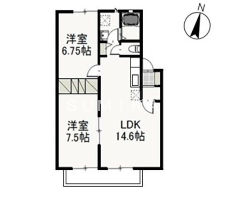 2階の間取り図
